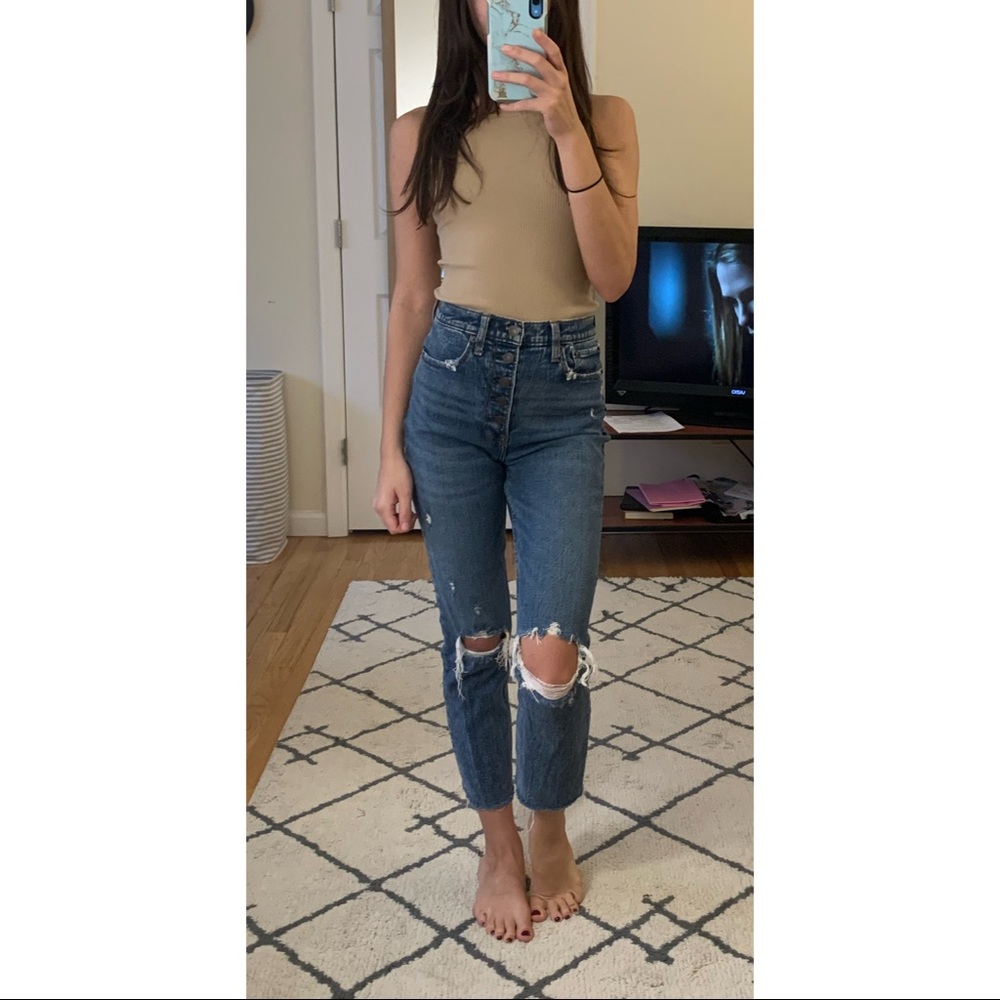 Abercrombie and Fitch Ultra High Rise Mom Jean